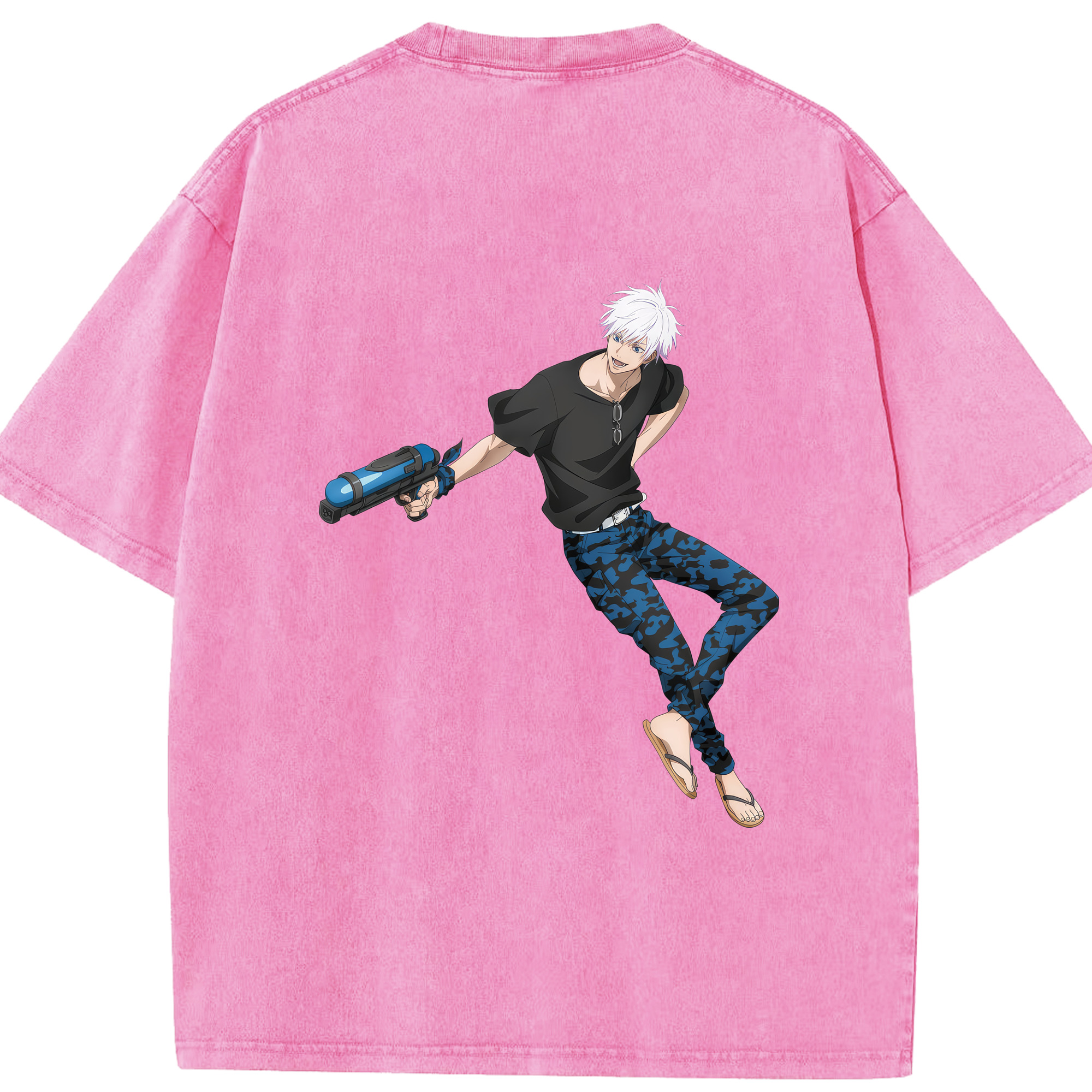 （画像用） 呪術廻戦 Jujutsu Kaisen 綿100% ヴィンテージ風 半袖Tシャツ（背面プリント）